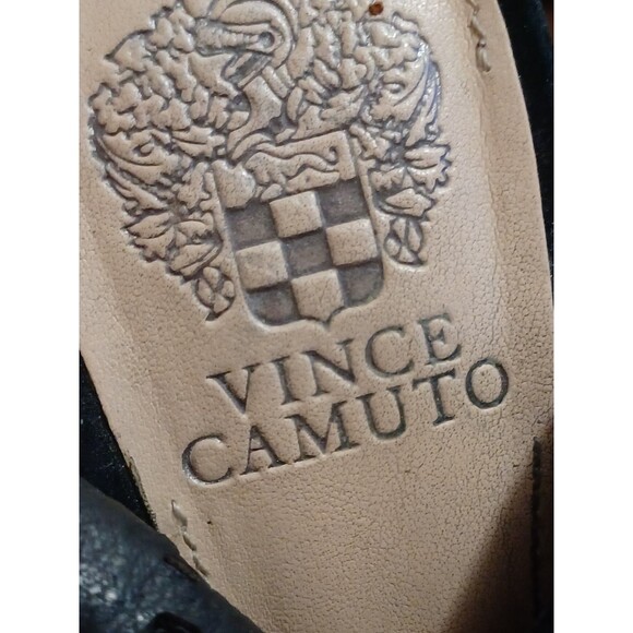 Vince Camuto Black Leather Koral Open Toe  Ankle Boots Women's Size 8M - Picture 6 of 8